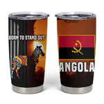 Angola Tumbler Cup Sunset Zebra Design and African Nature - African Pride