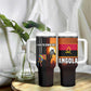 Angola Tumbler With Handle Sunset Zebra Design and African Nature - African Pride