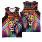 Angola Basketball Jersey Multicolor Tribal Design and Vibrant Lion TS04