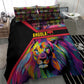 Angola Bedding Set Multicolor Tribal Design and Vibrant Lion - African Pride