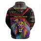 Angola Hoodie Multicolor Tribal Design and Vibrant Lion - African Pride