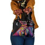 Angola Shoulder Handbag Multicolor Tribal Design and Vibrant Lion - African Pride