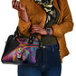 Angola Shoulder Handbag Multicolor Tribal Design and Vibrant Lion - African Pride