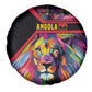 Angola Spare Tire Cover Multicolor Tribal Design and Vibrant Lion - African Pride