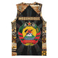 Mozambique Basketball Jersey Black Brown Tribal Design TS04