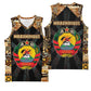 Mozambique Basketball Jersey Black Brown Tribal Design TS04
