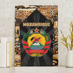 Mozambique Canvas Wall Art Black Brown Tribal Design - African Pride
