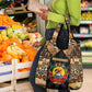 Mozambique Grocery Bag Black Brown Tribal Design - African Pride