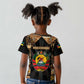 Mozambique Kid T shirt Black Brown Tribal Design - African Pride
