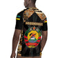 Mozambique Rugby Jersey Black Brown Tribal Design - African Pride