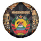 Mozambique Spare Tire Cover Black Brown Tribal Design - African Pride