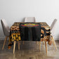 Mozambique Tablecloth Black Brown Tribal Design - African Pride