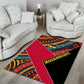 Mozambique Area Rug Red Black Geometric Design and Tribal Pattern - African Pride