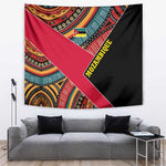 Mozambique Tapestry Red Black Geometric Design and Tribal Pattern - African Pride
