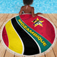 Mozambique Beach Blanket Red Yellow Green Wave Design - African Pride