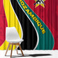 Mozambique Window Curtain Red Yellow Green Wave Design - African Pride