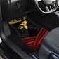 Mozambique Car Mats Black Red Tribal Design Map - African Pride