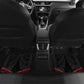 Mozambique Car Mats Black Red Tribal Design Map - African Pride