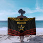 Mozambique Sarong Black Red Tribal Design Map - African Pride