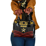Mozambique Shoulder Handbag Black Red Tribal Design Map - African Pride