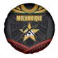 Mozambique Spare Tire Cover Black Red Tribal Design Map - African Pride