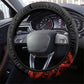Mozambique Steering Wheel Cover Black Red Tribal Design Map - African Pride