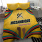 Mozambique Bedding Set Yellow Red Green Swirl Independence Day - African Pride