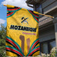 Mozambique Garden Flag Yellow Red Green Swirl Independence Day - African Pride