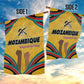 Mozambique Garden Flag Yellow Red Green Swirl Independence Day - African Pride