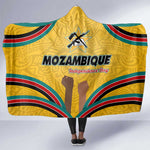 Mozambique Hooded Blanket Yellow Red Green Swirl Independence Day - African Pride