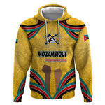 Mozambique Hoodie Yellow Red Green Swirl Independence Day - African Pride