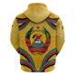 Mozambique Hoodie Yellow Red Green Swirl Independence Day - African Pride