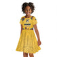 Mozambique Kid Short Sleeve Dress Yellow Red Green Swirl Independence Day - African Pride