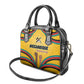 Mozambique Shoulder Handbag Yellow Red Green Swirl Independence Day - African Pride