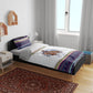 Nat Love African American Cowboy Bedding Set Winter Snow Fair Isle Pattern Western Graphic Art