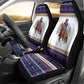 Nat Love African American Cowboy Car Seat Cover Winter Snow Fair Isle Pattern Western Graphic Art