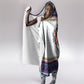 Nat Love African American Cowboy Hooded Blanket Winter Snow Fair Isle Pattern Western Graphic Art