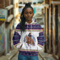 Nat Love African American Cowboy Hoodie Winter Snow Fair Isle Pattern Western Graphic Art