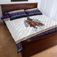 Nat Love African American Cowboy Quilt Bed Set Winter Snow Fair Isle Pattern Western Graphic Art