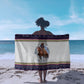 Nat Love African American Cowboy Sarong Winter Snow Fair Isle Pattern Western Graphic Art