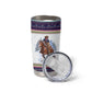 Nat Love African American Cowboy Tumbler Cup Winter Snow Fair Isle Pattern Western Graphic Art