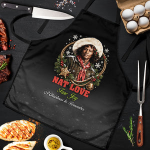 Nat Love Wild West Christmas Apron African American Cowboy Holiday Portrait Art