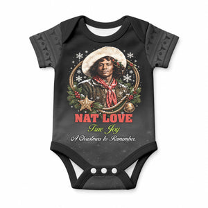 Nat Love Wild West Christmas Baby Onesie African American Cowboy Holiday Portrait Art