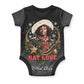 Nat Love Wild West Christmas Baby Onesie African American Cowboy Holiday Portrait Art