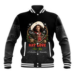 Nat Love Wild West Christmas Baseball Jacket African American Cowboy Holiday Portrait Art