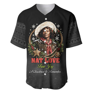 Nat Love Wild West Christmas Baseball Jersey African American Cowboy Holiday Portrait Art