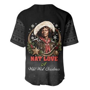 Nat Love Wild West Christmas Baseball Jersey African American Cowboy Holiday Portrait Art