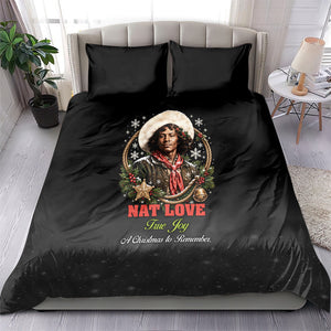 Nat Love Wild West Christmas Bedding Set African American Cowboy Holiday Portrait Art