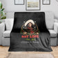 Nat Love Wild West Christmas Blanket African American Cowboy Holiday Portrait Art
