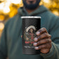 Nat Love Wild West Christmas 4 in 1 Can Cooler Tumbler African American Cowboy Holiday Portrait Art